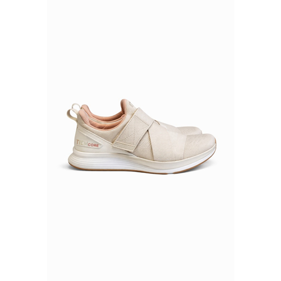 Tiem Shoes - Tiem Athletic Latus TiemCore Women's Beige Training Shoes Sneakers - Size 8